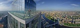 从欧洲最高塔俯瞰莫斯科城景色
