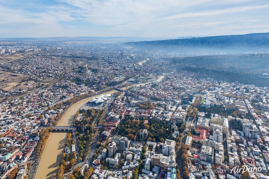 Tbilisi from the height of 500 meters