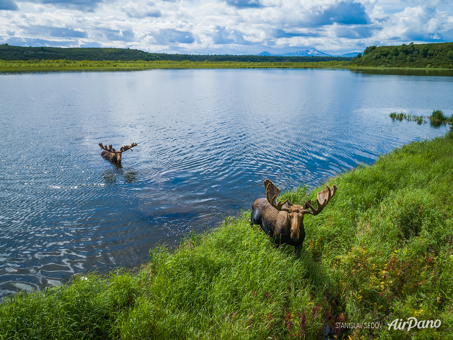 俄罗斯堪察加最大的湖泊 克罗诺茨基湖