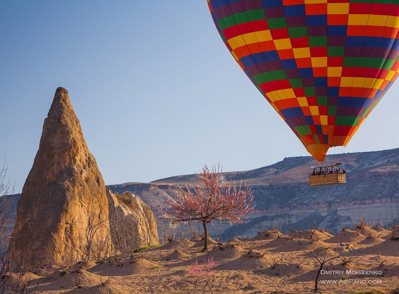 Balloon above Cappadocia