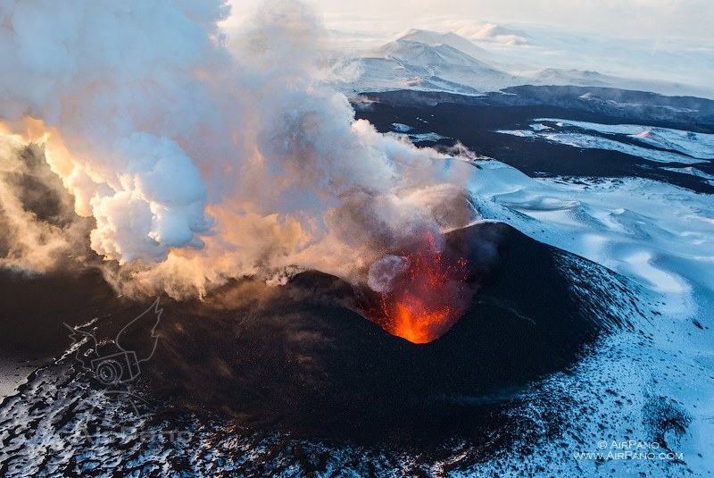 Volcano Plosky Tolbachik  Kamchatka Russia 2012