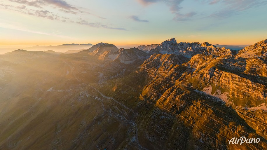 Valley of Durmitor at sunset