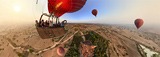 缅甸蒲甘的热气球飞行