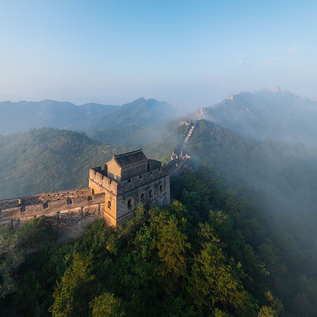 Misty morning, Great Wall of China