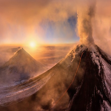 俄罗斯 勘察加半岛 克柳切夫火山——2015年