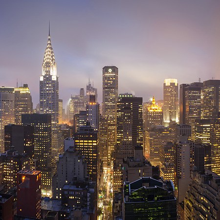 纽约 曼哈顿 夜景