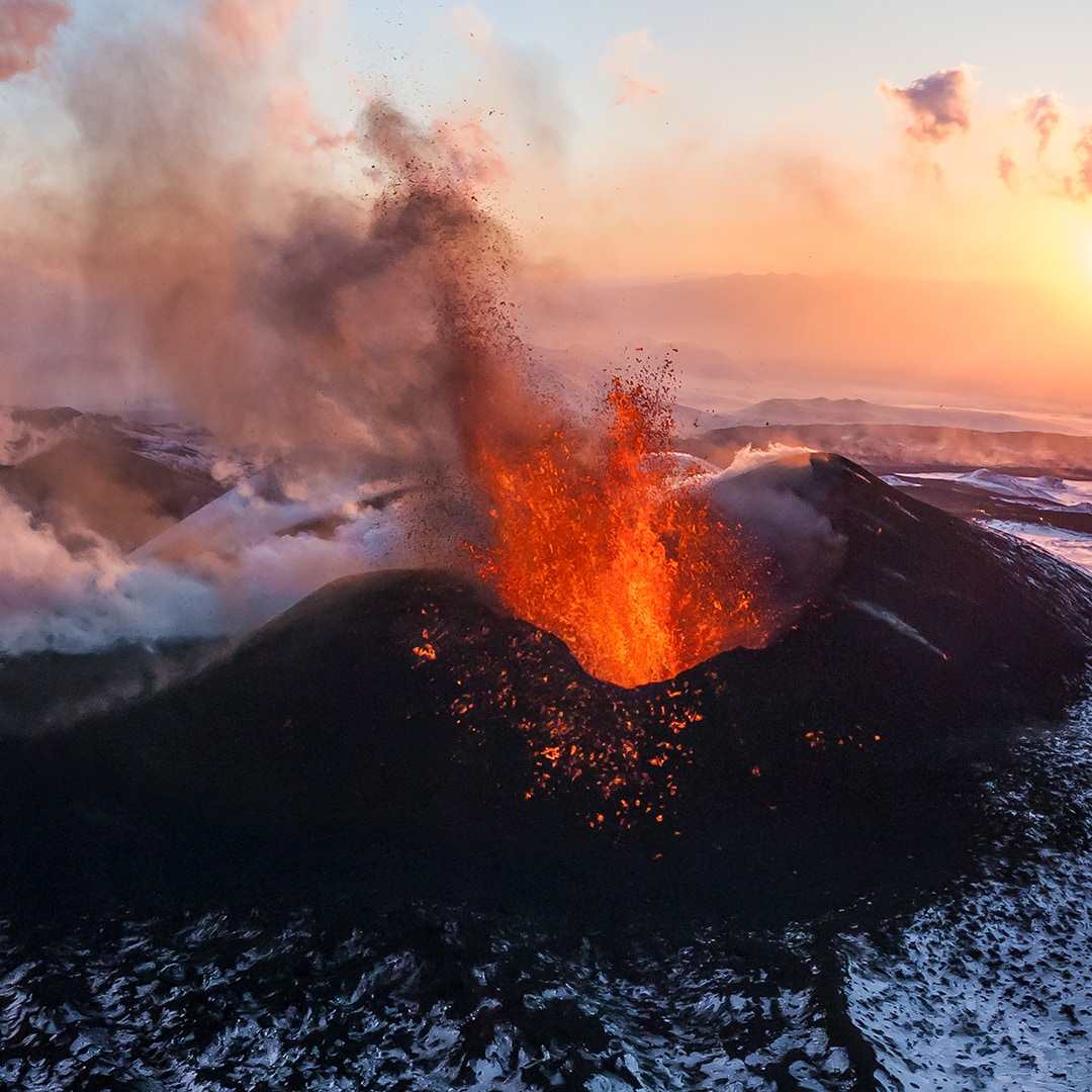 360 Virtual Tour №1. Plosky Tolbachik Volcano Eruption, Kamchatka