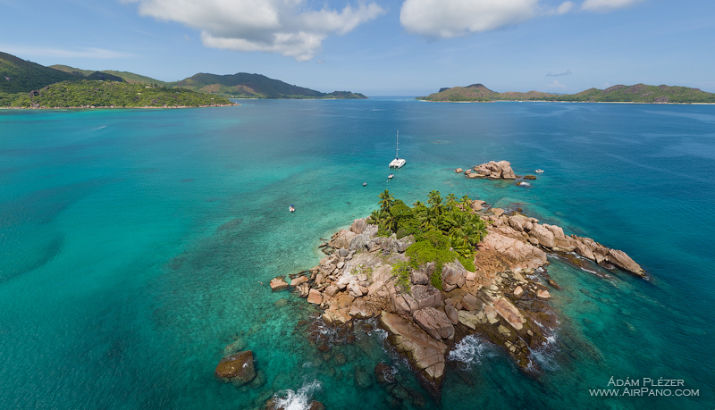 St. Pierre islet off the coast of Praslin. Seychelles