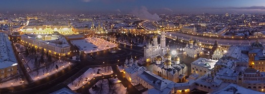 俄罗斯 冬季的莫斯科市中心